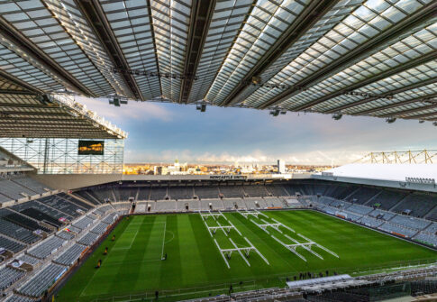 Newcastle United Football Stadium Scores with EVSOLUTION Hygiene System