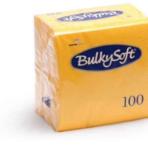 BulkySoft® Napkins Rainbow 3 ply 40x40 Yellow