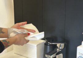 Flushable hand towels