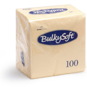 BulkySoft® Rainbow Napkins 40x40 3 Ply Cream