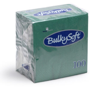 BulkySoft® Rainbow Napkins 40x40 3 Ply Green